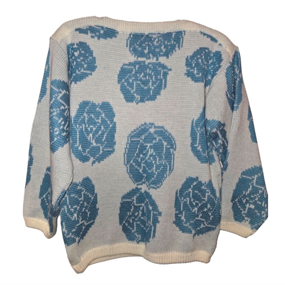 Vintage Nuggets Blue Floral Sweater - Picture 2 of 10
